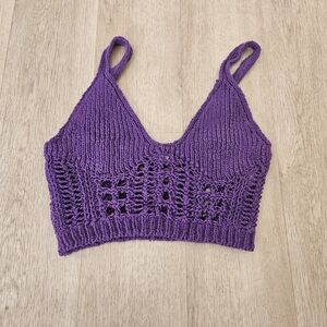 Zara Purple Knit Women's Top